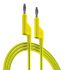 RS PRO Test Leads, 10A, 1000V, Green/Yellow, 500mm Lead Length