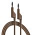 RS PRO Test Leads, 10A, 1000V, Brown, 250mm Lead Length