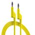 RS PRO Test Leads, 10A, 1000V, Yellow, 250mm Lead Length