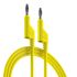 RS PRO Test Leads, 10A, 1000V, Yellow, 500mm Lead Length