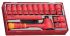 Teng Tools 14-Piece Metric 3/8 in Standard Socket Set with Ratchet, 6 point, VDE/1000V