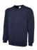 Uneek UC205 Navy Cotton, Polyester Women's<BR/> Work Sweatshirt S