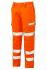 PULSAR PR336LDS Orange Water Repellent Hi Vis Trousers, 40in Waist Size