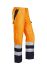 Sioen 022V Orange/Navy Flame Retardant Hi Vis Trousers, 78 to 82cm Waist Size