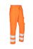 Sioen 078VR Beskyttelse mod kemiske stænk Orange Hi-vis bukser, 102 to 106cm