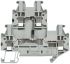 Siemens 双层导轨式接线端子, 500 V, 2.5mm²CSA, 螺钉端接, 灰色, 8WH系列