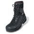 Boot Quatro Black Leather Upper Lace Up