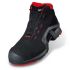 Uvex 1 Black, Red ESD Safe Non Metallic Toe Capped Men, Women Safety Boots, UK 7, EU 41