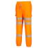 Pantalones de alta visibilidad Portwest Unisex, talla 40plg, de color Naranja, impermeables