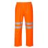 Portwest RT61 Orange Breathable, Waterproof Hi Vis Trousers, 42in Waist Size