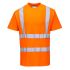 Maglietta alta visibilità Arancione a maniche corte Portwest S170 Unisex