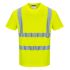 Maglietta alta visibilità Colore giallo a maniche corte Portwest S170 Unisex