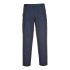 Trousers Action Navy Polycotton - 38in W