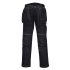 Portwest T602 Black/Green/White/Yellow Unisex's 35% Cotton, 65% Polyester Comfortable, Soft Work Trousers 28in, 72cm