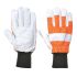 Portwest Orange HPPE, Polyester Chainsaw Gloves, Size 9, Large