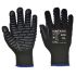 Portwest Black Latex Anti-Vibration Gloves, Size 10, Latex Coating
