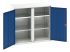 Bott 2 Door, 0 Drawer Sheet Steel Floor Standing Cupboard, 1050 x 550 x 1000mm
