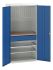 Bott 2 Door, 1 Drawer Sheet Steel Floor Standing Cupboard, 1050 x 550 x 2000mm