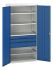 Bott 2 Door, 3 Drawer Sheet Steel Floor Standing Cupboard, 1050 x 550 x 2000mm