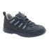 Rodo Unisex Sicherheitshalbschuhe Schwarz, mit Zehen-Schutzkappe EN 20345 S3, Größe 43 / UK 9