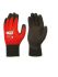 Showa Skytec Beta 1 Black/Red Nylon, Spandex Abrasion Resistant Work Gloves, Size 7, Nitrile Foam Coating