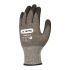 Showa Skytec Ninja X4 Black, Grey Glass Fibre, Nylon Cut Resistant Work Gloves, Size 9, Bi-Polymer Coating