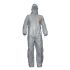 Coverall Tychem 6000F Grey Overtaped Sea