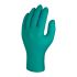 Guantes desechables Skytec sin polvo de Nitrilo Verde, talla S