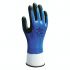 Showa 477 Blue Nylon, Polyester Cold Resistant Work Gloves, Size 7, Nitrile Foam Coating