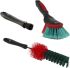 Vikan Soft Bristle Black, Red Hand Brush, 24 mm, 40 mm bristle length, Polyester bristle material