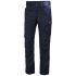 Pantaloni da lavoro Blu Navy Cotone, poliestere per Uomo, lunghezza 80cm Leggero, Elastico 77523 33poll 84cm