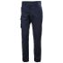 Pantaloni Blu Navy Cotone, poliestere per Uomo, lunghezza 81cm Leggero, Elastico 77525 35poll 88cm