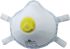 Delta Plus M1200VPLUS Series Disposable Respirator for General Purpose Protection, FFP2, Valved, Moulded Box of 5 per