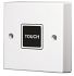 White Surface Mount Touch Control Light Switch White Screwed Satin, 1 Gang BS Standard, 230 V ac 86mm Not Illuminated