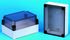 Fibox MNX Series Grey Polycarbonate Enclosure, IP66, IP67, Smoked Transparent Lid, 130.1 x 130.1 x 60mm
