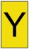 HellermannTyton Ovalgrip Slide On Cable Markers, Black on Yellow, Pre-printed "Y", 2.5 → 6mm Cable