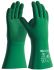 ATG MaxiChem with TRItech Green Nylon, Spandex Chemical Resistant, Waterproof Work Gloves, Size 10, NBR Coating