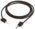 Cable de prueba con conector de 2 mm Staubli de color Negro, Macho-Macho, 30 V ac, 60V dc, 10A, 600mm
