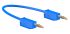 Cable de prueba con conector de 2 mm Staubli de color Azul, Macho-Macho, 30 V ac, 60V dc, 10A, 500mm