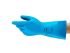 Ansell AlphaTec 37-501 Blue Nitrile Work Gloves, Size 6.5, Nitrile Coating