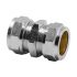 Pegler Yorkshire Brass Compression Fitting, Straight Coupler