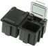 Licefa Grey, Transparent ABS Compartment Box, 21mm x 29mm x 22mm