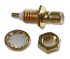Radiall, jack Panel Mount SMB Connector, 50Ω, Solder Termination, Straight Body
