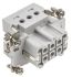 TE Connectivity HE Heavy Duty Power Connector Insert, 6 contacts, 16A, Female