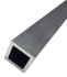 Square Aluminium Metal Tube, 3/8in ID, 1m L, 1/2in W, 1/2in H, 16SWG Thickness