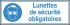 Brady Gebotszeichen "Lunettes de sécurité obligatoires" mit Piktogramm: Augenschutz, PET selbstklebend, Französisch, B