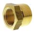 Legris Brass Pipe Fitting, Straight Threaded Reducer, Male R 3/4in to Female G 1/2in