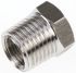 Legris Stainless Steel Pipe Fitting, Straight Hexagon Reducer, Male R 1/4in x Female G 1/8in