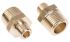 Legris Brass Pipe Fitting, Straight Threaded Adapter, Male R 1/2in to Male R 1/8in