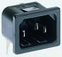 Bulgin C14 Right Angle Snap-In IEC Connector Male, 10A, 250 V